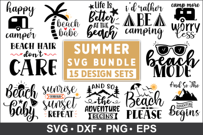 Summer Quotes SVG Bundle, Summer Bundle