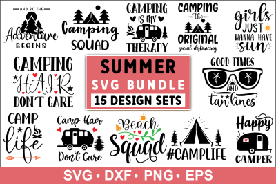 Summer Quotes SVG Bundle, Summer Bundle