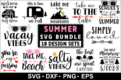 Summer Quotes SVG Bundle, Summer Bundle