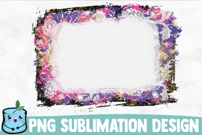 Bleached Pink Violet Flowers Sublimation Frame