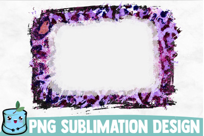 Bleached Violet Leopard Sublimation Frame