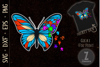 Autism Awareness Butterfly