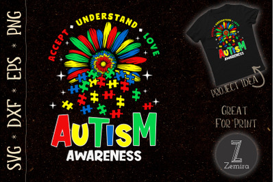 Accept Understand Love Autism Awareness