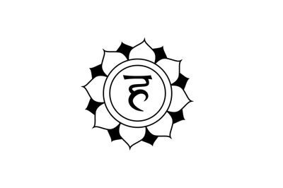 Vishuddha chakra design svg