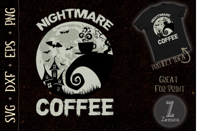 Halloween Nightmare Before Coffee Design