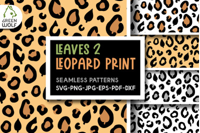 Fall leopard print svg Fall patterns bundle Fall leaves pattern svg