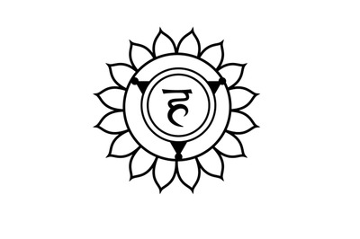Vishuddha chakra circle svg