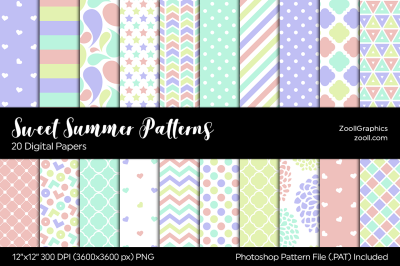 Sweet Summer Digital Papers