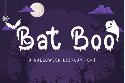 Bat Boo - A Halloween Display Font
