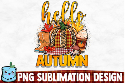 Hello Autumn Sublimation Design