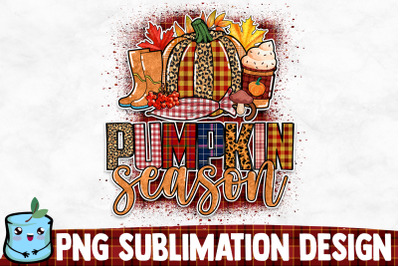 Pumpkin Season Sublimation Design