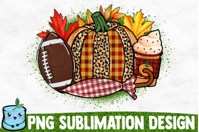 Fall And Football Sublimation Design