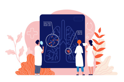 Pulmonology concept. Lung diagnosis, tuberculosis pneumonia treatment.