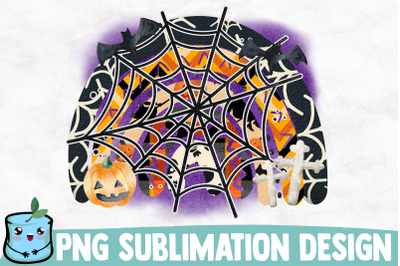 Halloween Rainbow Sublimation Design