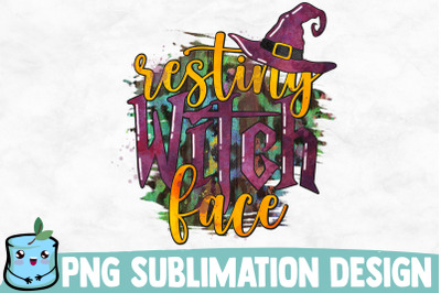 Resting Witch Face Sublimation Design