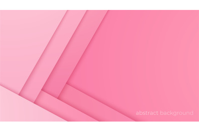 Pink background. Abstract modern female empty banner&2C; shadows and colo