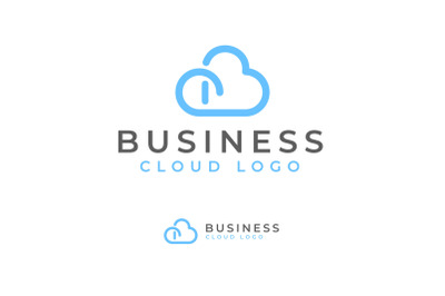 Initial Letter B Cloud Logo Design