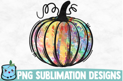 Watercolor Pumpkin Sublimation Design