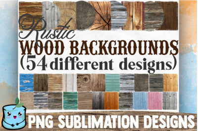 Rustic Wood Sublimation Backgrounds
