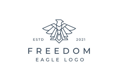 Royal Eagle Logo Design Vector illustration