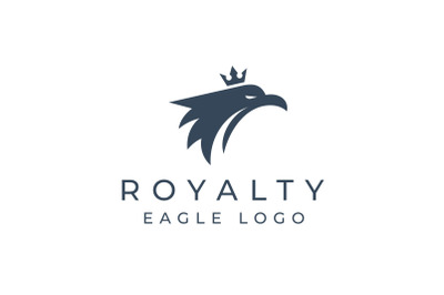 Royal Eagle Logo, Eagle with Crown Logo Design