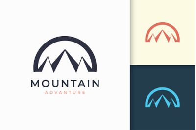 Hiking or Mountain Logo Template