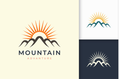 Hiking or Mountain Logo Template