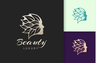 Facial Beauty Care Logo Template