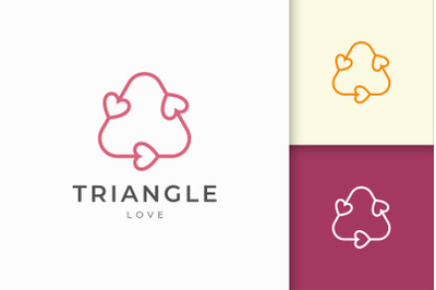 Romantic On Relationship Logo Template