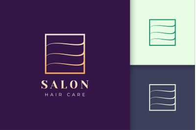 Salon Logo Template in Luxury Style