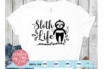 sloth life svg