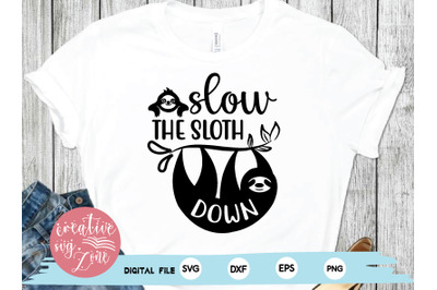 slow the sloth down svg