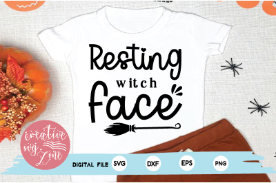 resting witch face  svg