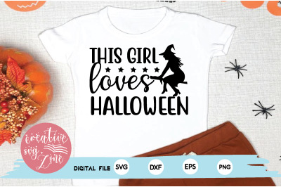 this girl loves halloween svg