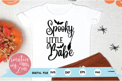 spooky little babe svg