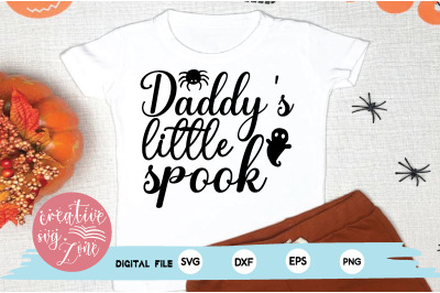 daddy&#039;s little spook svg