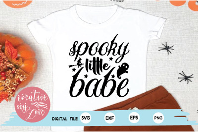 spooky little babe svg