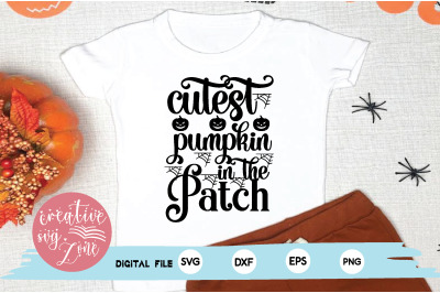 cutest pumpkin in the patch svg