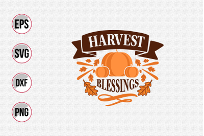 Harvest blessings  svg.