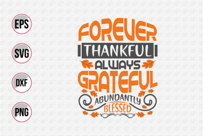 Thanksgiving typographic quotes design.