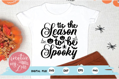 tis the season to be spooky svg