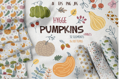 Hygge PUMPKINS. Graphic collection