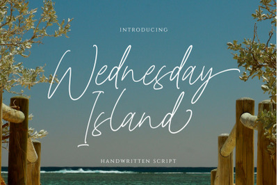 Wednesday Island - Chic Handwritten Font