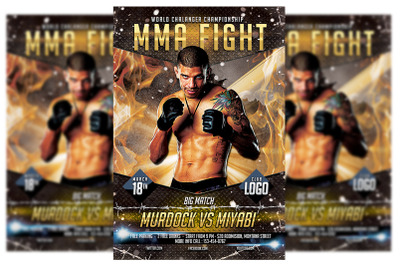 MMA Fighting Flyer Template #4