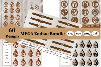 Zodiac Bundle SVG. Zodiac Sign Bundle. Zodiac Cut File.