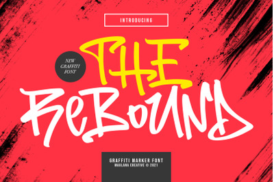 The Rebound Graffiti Marker Font