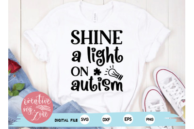 shine a light on autism svg