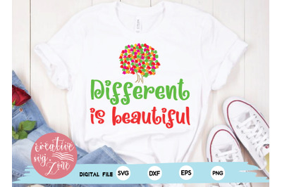 different is beautiful svg