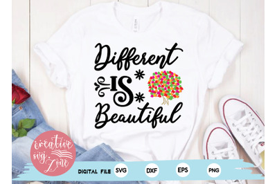 different is beautiful svg