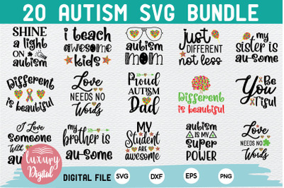 Autism svg bundle